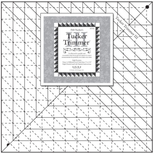 Clearview Triangle 12 inch 60 Degree Acrylic Quilt Ruler for Tumble Blocks  Cubes