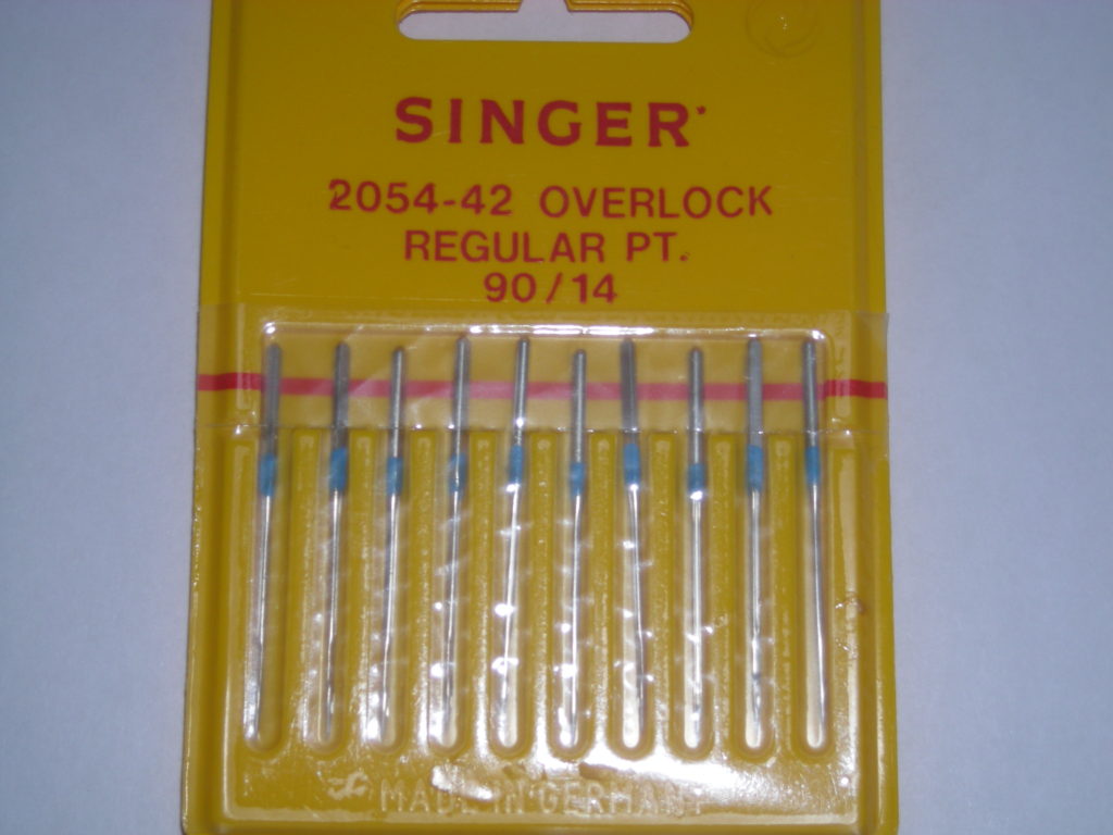 Singer Needle Overlock 90/14 10pk. Geniune Singer 2054 style needles