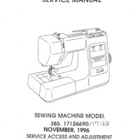 Service Manual Kenmore 385.17126690 Sewing Machine Archives - The