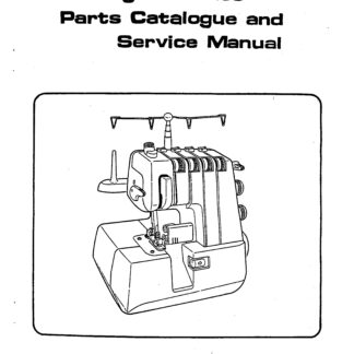 White serger 299d manual free