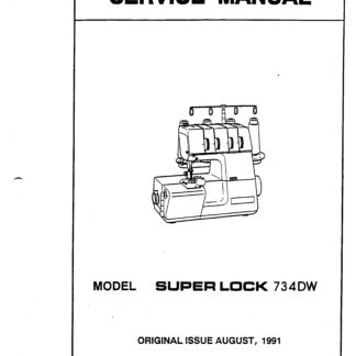 White 299d serger manual diagram