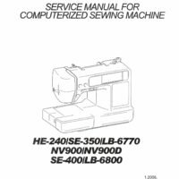 Service Manual Brother He240 Se350 Lb6770 Se400 Lb6800 Sewing Machine The Silk Pincushion
