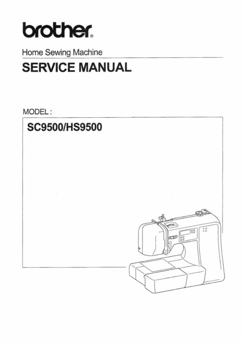 Brother SC6000, Sc6000i RS260 BC2500 Service / Repair Manual & Parts List /  Spare Parts Book PDF Download 