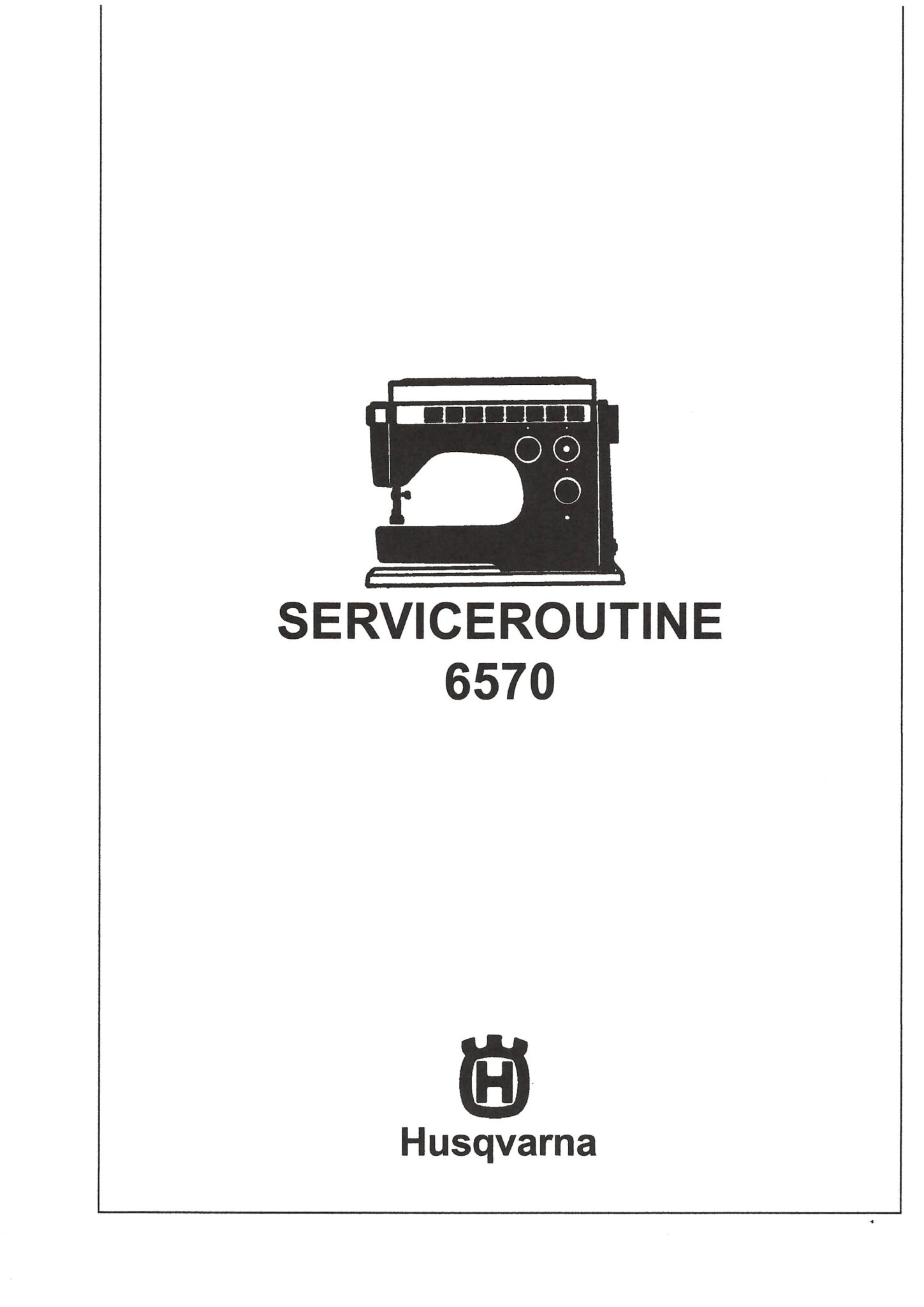 Service Manual Viking 6460, 6570, 20006000 Series Sewing Machine