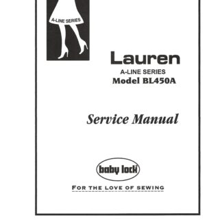 Babylock Bl3 407 Service Manual