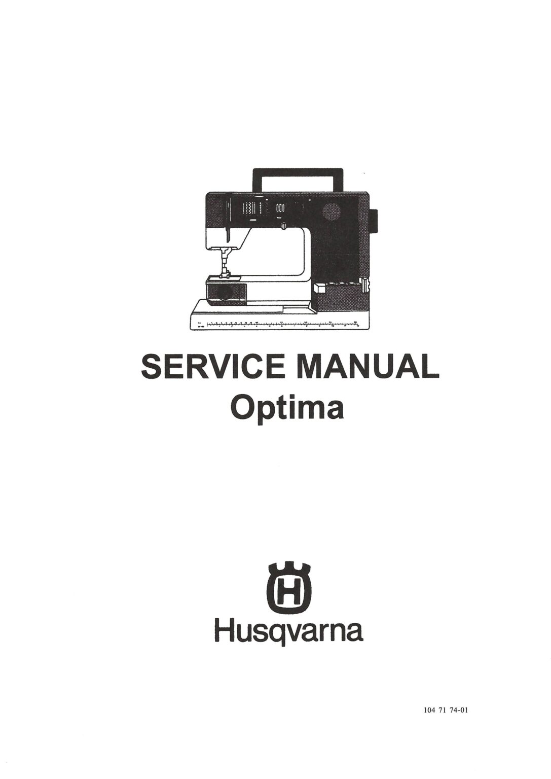 Service Manual Viking Optima 120, 150, 180, 190 Sewing Machine