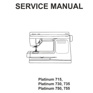 Husqvarna Viking Platinum 750 Quilt Manual