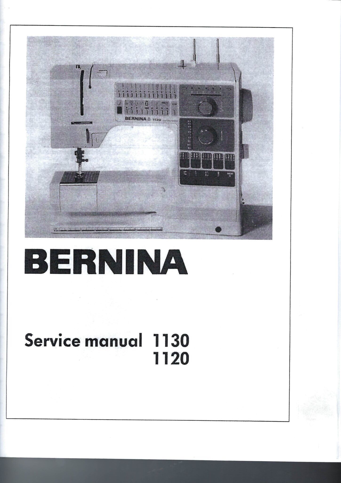 Bernina Service Manuals The Silk Pincushion