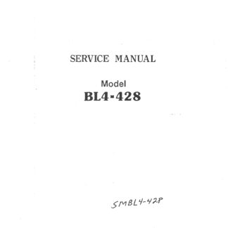 Babylock Bl3 407 Service Manual