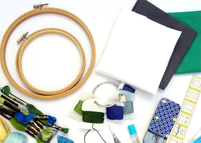 Hand embroidery supplies