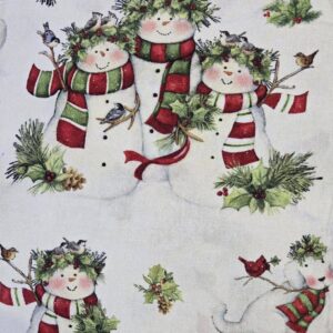 Snowmen and Pets Fabric