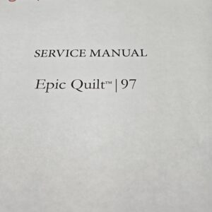 Service Manual Viking Designer Epic Quilt 97 Sewing Machine