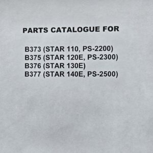 Parts Manual Brother PS2200, 2300, 2500 Sewing Machine
