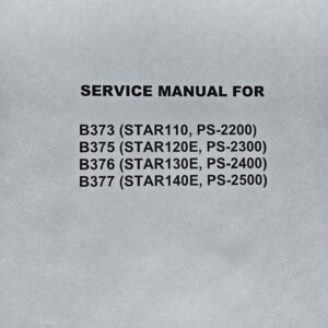 Service Manual Brother PS2200, 2300, 2400, 2500 Sewing Machine