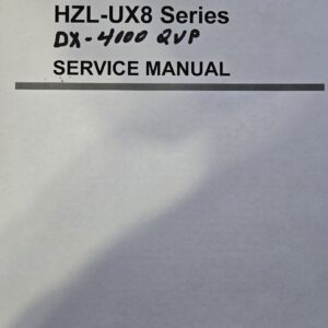 Service Manual Juki DX4000QVP Sewing Machine